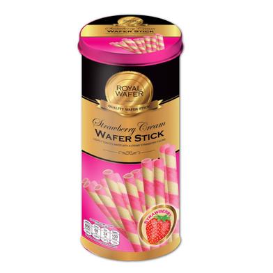 VFoods Royal Wafer Stick Strawberry in Tin - 125 gm image