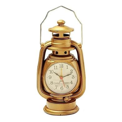 Vintage Alarm Clock Retro Oil Lamp Office Craft Ornament image