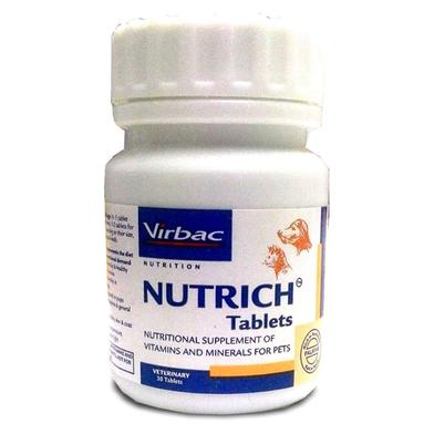 Virbac Nutrich Vitamins And Minerals Supplements For Cat And Dog Tablets 30pis image