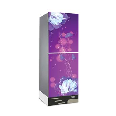 Vision Glass Door Bottom Mount Refrigerator RE-252 Liter Purple Peony image