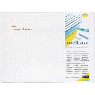 Vistage Water Color Pastel 36 Colors Set With Water Brush Set image