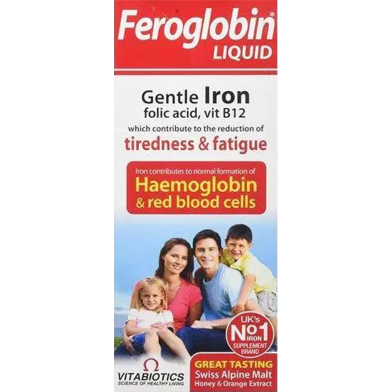 Vitabiotics Feroglobin B12 Iron Supplement Liquid 200 ml image