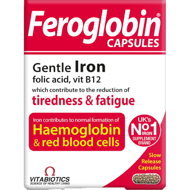 Vitabiotics Feroglobin Capsules 30 Capsule image