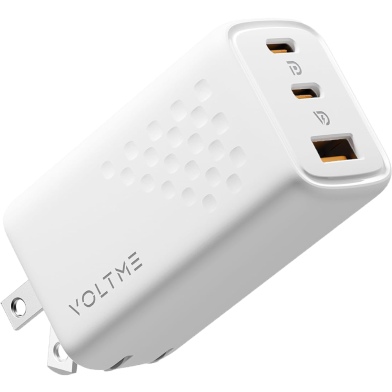 Voltme Revo 67 Lite Triple-Port PD 67W Wall Charger Bundle Set With GaN Tech White image
