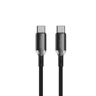 Vyvylabs Crystal Series Fast Charging Data Cable Type-C to Type-C 60W 1M Black(VCSCC-02) image