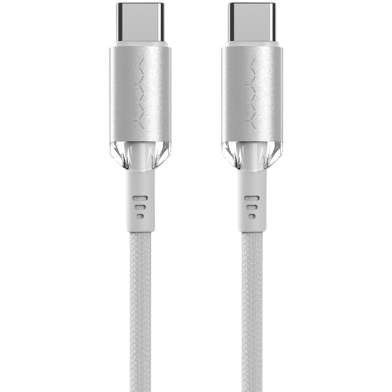 Vyvylabs Crystal Series Fast Charging Data Cable Type-C to Type-C 60W 1M White(VCSCC-01) image