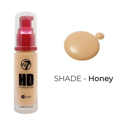 W7 Foundation Honey Hd 12 Hours Coverage 30ml image