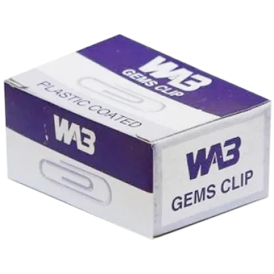 WA3 Plastic Coated Gems Clip Box Pack of 2 image
