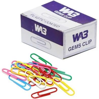 WA3 Plastic Coated Gems Clip Box Pack of 2 image