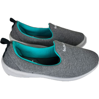 Walkaroo Ash Color Ladies Casual and Comfortable Belly Shoe image