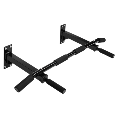 Wall Mounted Pull Up Chin Up Bar Black image