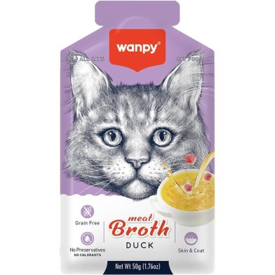 Wanpy Meat Broth Chicken for Cats 50 gm image