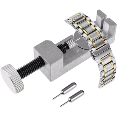 Watch Band Link Remover With 2 Extra Punch Pins, For Watch Strap Adjustment And Watch Repair Watch Band Holder Block Strap Link Remover Adjuster Repair Tool Watchmaker PIN2 image