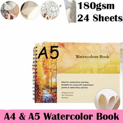 Water color Book A5 , Art, Sketch, Drawing Book For Artist : Non