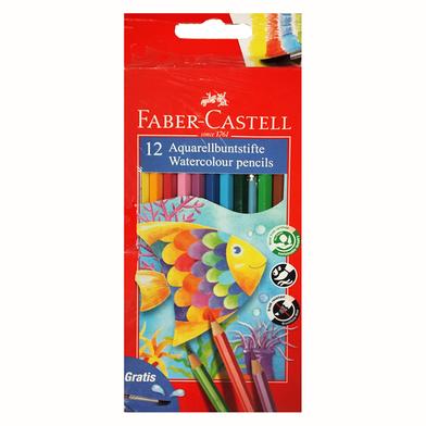 Faber Castell Aquarellbuntstifte Watercolour Pencil Long-12Colours image