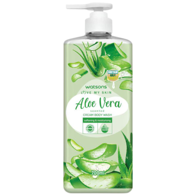 Watsons Aloe Vera Cream Body Wash Pump 700 ML - Thailand image