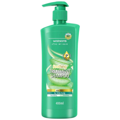 Watsons Aloe Vera Soothing Treatment Shampoo Pump 400 ml image