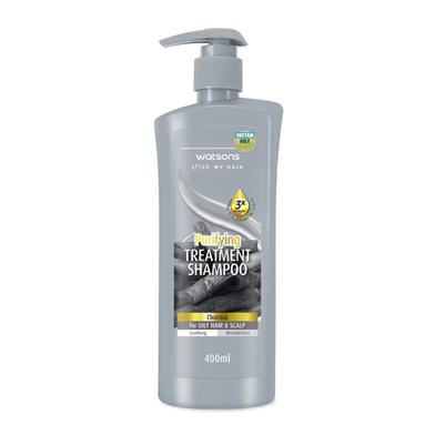 Watsons Charcoal Purifying Treatment Shampoo Pump 400 ML Thailand image