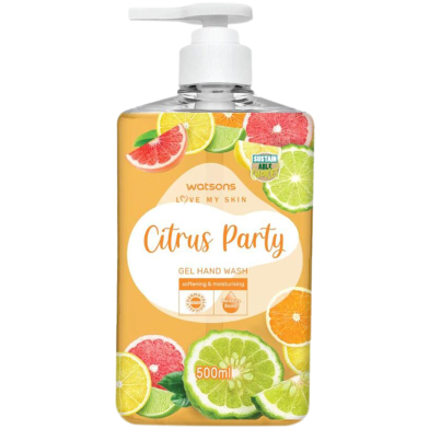 Watsons Citrus Party Gel Hand Wash Pump 500 ML image