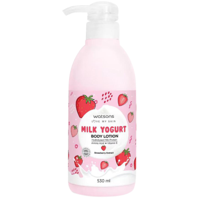 Watsons Strawberry Ext.Milk Yogurt Body Lotion Pump 530 ml image