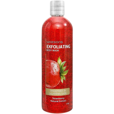 Watsons Strawberry Lightening Exfoliating Body Wash 410 ml image