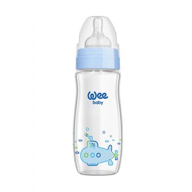 Wee Baby Classic Wide Neck Heat Resistant Glass Bottle - 280 ml image