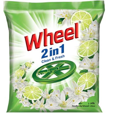 Wheel Washing Powder 2in1 Clean And Fresh - 1Kg image