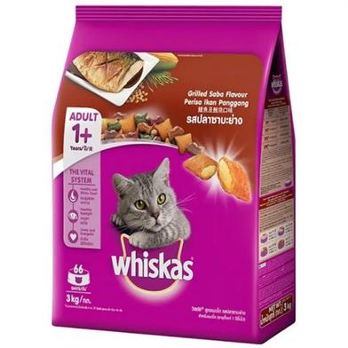 Whiskas Adult Cat Food Grilled Saba - 3Kg image