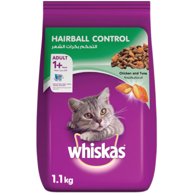 Whiskas Chicken and Tuna F.Cat Food (Adult 1plus Years) 1.1kg image