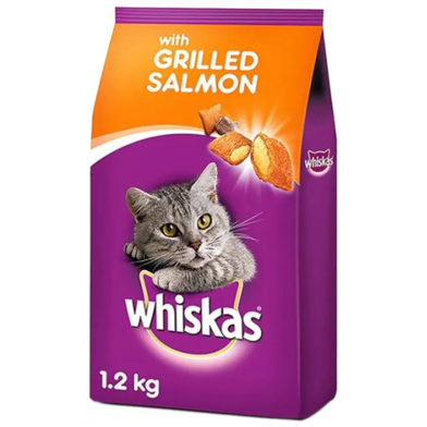 Whiskas Grilled Salmon Steak Flavour - 1.2 kg image