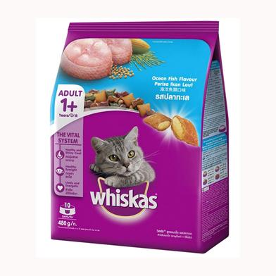 Whiskas Ocean Fish Flavour Cat Food 480gm (Malaysia) image