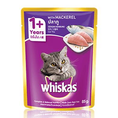 Whiskas Pouch Adult Cat 1 Mackerel 85 gm image