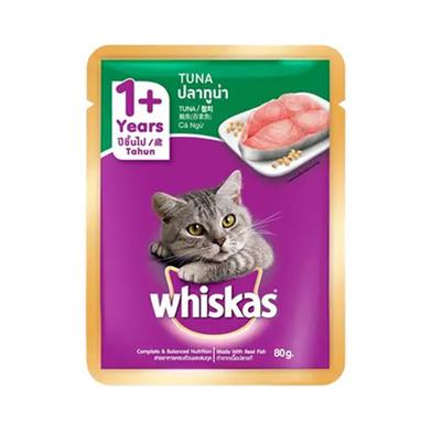 Whiskas Pouch Adult Wet Cat Food Tuna 80g image