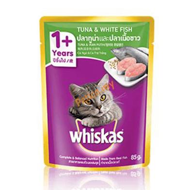 Whiskas Pouch Tuna And White Fish 85 gm image