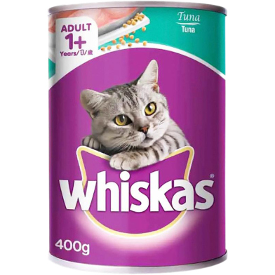 Whiskas Tuna Flavour Cat Food Can 400gm image