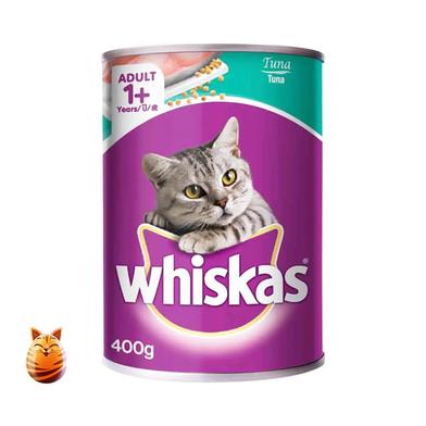 Whiskas Tuna Flavour Cat Food Can 400gm (Malaysia) image