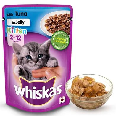 Whiskas Wet Cat Food for Kitten Fish Selection in Gravy - 100gm image