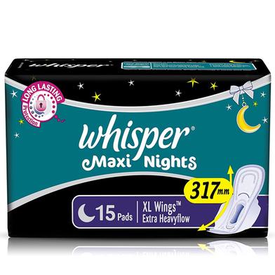 Whisper Ultra Clean Sanitary Pads For Women, X-Large +, Pack of 50 Napkins  us