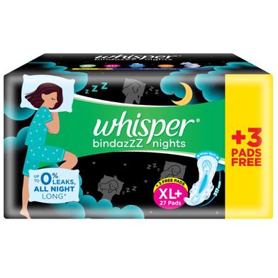 Whisper bindazzzz night period panties 6 +6 whisper choice ultra xl pad  pack of 2