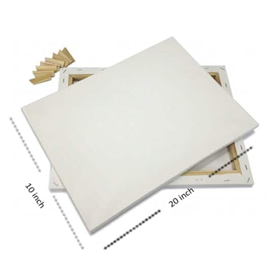 White Canvas 10x20 inch 1Pcs image