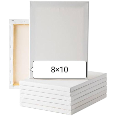 White Mini Canvas 8X10 Inch 1 Pcs image