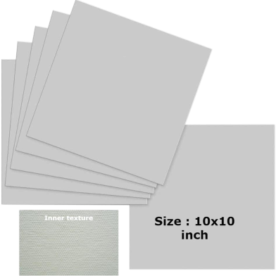 White Paper canvas 10x10 inch (4 pcs) image