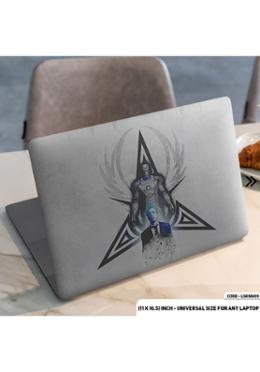 DDecorator White Shadow Of Iron Man Laptop Sticker image