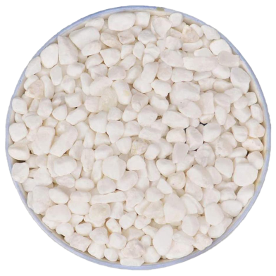 White Stone half kg for Aqarium or Tree Pot image