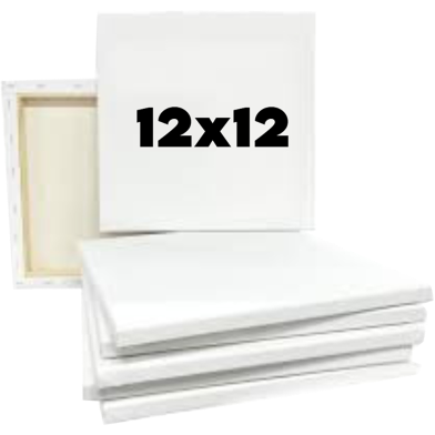 White canvas 12x12 Inch 2 Pcs image