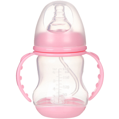 Wide-Neck Feeding Bottle With Handle 180ml -1Pcs image