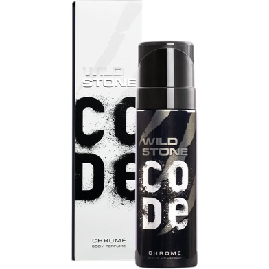 Wild Stone - Code Chrome No Gas Body Perfume For Men, Long Lasting Intense Fragrance - 120ml image