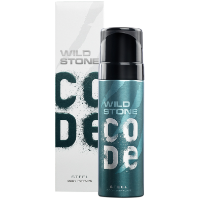 Wild Stone - Code Steel No Gas Body Perfume For Men, Long Lasting Masculine Fragrance - 120ml image