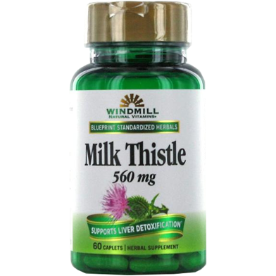 Windmill Natural Vitamins Milk Thistle 250mg 60 Tablets image