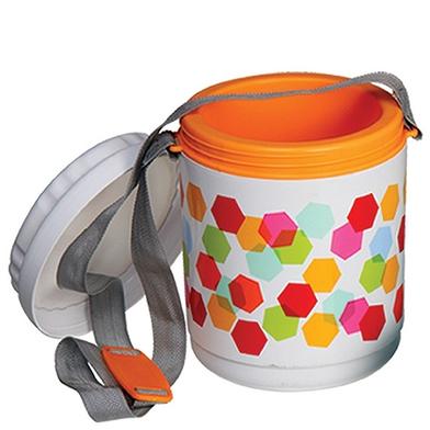 Winner 3 Layer Plastico Tiffin Carrier with Belt image